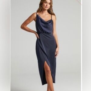 Showpo Navy Cowlndck dress
